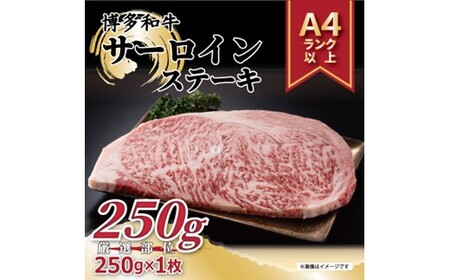 A1596.[A4〜A5]博多和牛サーロインステーキ約250g(250g×1枚)[博多和牛]