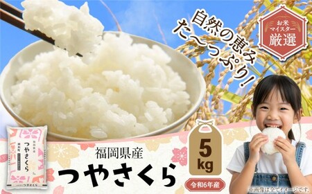 [R6年産米9月末で受付終了][令和6年産]福岡県産つやさくら 5kg 岡垣町ふるさと納税返礼品 米 コメ こめ お米 精米