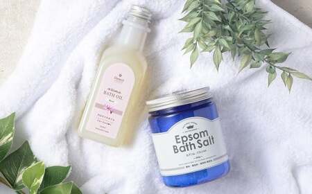 バスソルト&バスオイル(フローラル) セット 入浴料 入浴剤 エプソムソルト ソルト エプソム アロマバスオイル お風呂 バス用品 バスタイム 日用品