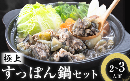 極上 すっぽん 鍋 セット (2〜3人前) とらふぐ 活すっぽん料理鍋会席みはし[30日以内に出荷予定(土日祝除く)]