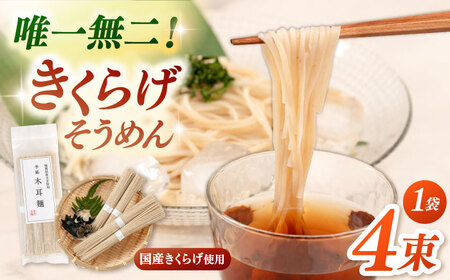 きくらげ麺 1袋(4束) 桂川町/オドラ株式会社[ADBA015] 素麺 素麺 素麺 素麺 素麺
