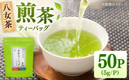 八女茶産地直送! 中島製茶本舗 ご家庭用 煎茶 ティーバッグ 50パック 桂川町/一般社団法人地域商社ふるさぽ[ADCF001]