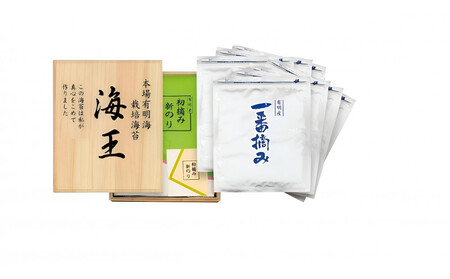 本場有明海栽培海苔 海王 一番摘み焼海苔[全形5枚入り7袋]