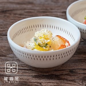 小石原焼 カネハ窯 飛び鉋小鉢セット(両面・シンプル) AA86-