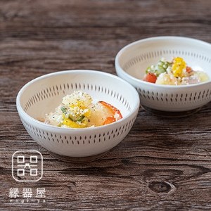 小石原焼 カネハ窯 飛び鉋小鉢セット(両面・シンプル) AA86-