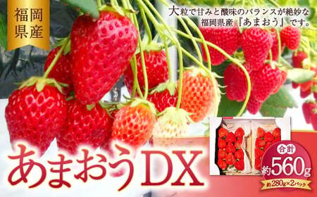 あまおう DX 約280g×2パック 560g いちご 苺 イチゴ[2025年2月上旬〜4月上旬発送予定]