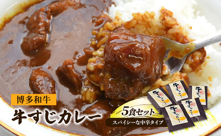 レトルトカレー セット 5食 博多和牛 牛すじカレー 200g×5 レトルト カレー 牛肉 肉 お肉 レトルト食品 じっくり煮込んだバリうま ゴロッと入ったコラーゲン♪