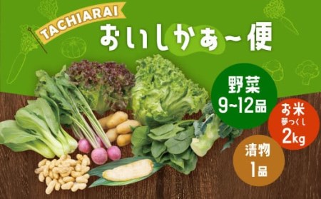 「TACHIARAI」 おいしかぁ〜便 夢つくし 2kg入 野菜 9〜12品