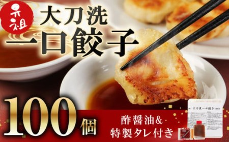 大刀洗 一口餃子 100個 特製たれ セット【ふるさと納税限定】