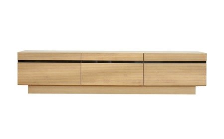 [開梱・設置]ミリオン 180cm テレビボード(ナチュラル)