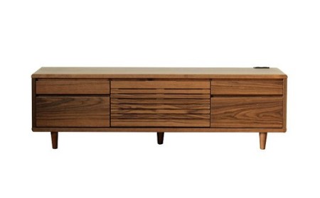 [開梱・設置]モナコ 140cm テレビボード(ウォールナット)