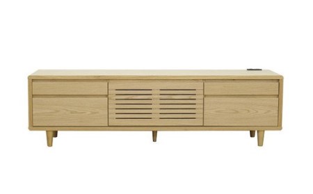[開梱・設置]モナコ 165cm テレビボード(ナチュラル)