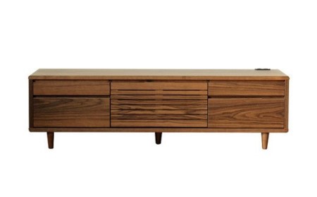 [開梱・設置]モナコ 165cm テレビボード(ウォールナット)