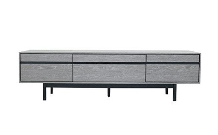 [開梱・設置]ロゼッタ 150cm テレビボード(グレーC-106)