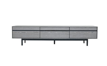 [開梱・設置]ロゼッタ 180cm テレビボード(グレーC-106)