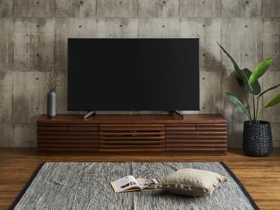[開梱・設置]アストロ 200cm テレビボード(ウォールナット)