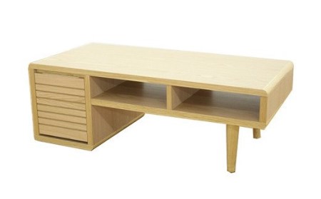 [開梱・設置]モナコ 105cm センターテーブル(ナチュラル)