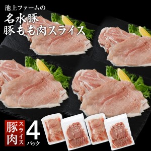 名水豚 豚もも肉スライス (500g×4袋)