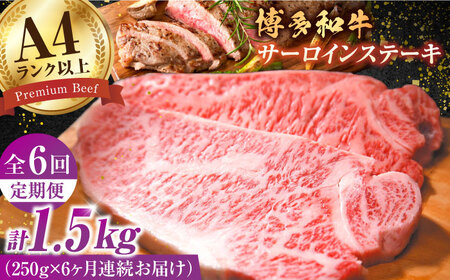 【6回定期便】 サーロインステーキ250g×1枚 [AFBO003]