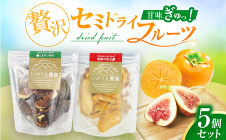 いのうえ農園 [秋王・とよみつひめ]セミドライアソート5個セット 広川町 / 亀井通産(株)[AFAR037]