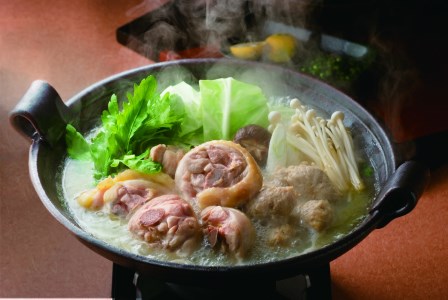 博多華味鳥 水炊きセット 3～4人前 九州産 鍋つゆ ちゃんぽん麺