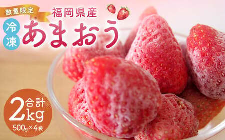 [ 数量限定 ] 福岡県産 あまおう 冷凍 約2kg 500g×4袋 [2024年4月上旬より発送開始] いちご 苺 イチゴ ベリー 果物 フルーツ お取り寄せ デザート おやつ