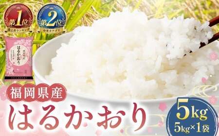 はるかおり 精米 5kg [令和7年産] 米 こめ コメ お米 ライス 白米 国産 国産米 福岡県産 福岡県 香春町 常温