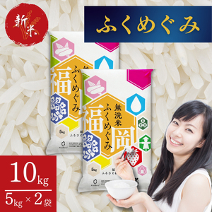 【ふるさと納税】福岡県産 訳あり 無洗米 ふくめぐみ 10kg 令和6年産 ブレンド米 お米 白米 精米 新米 大容量 送料無料 [a0562] ※配送不可：離島【返礼品】添田町 ふるさと納税