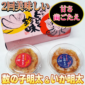 数の子明太子&いか明太子セット(各110g)[博多徳永とくとく珍味]川崎町