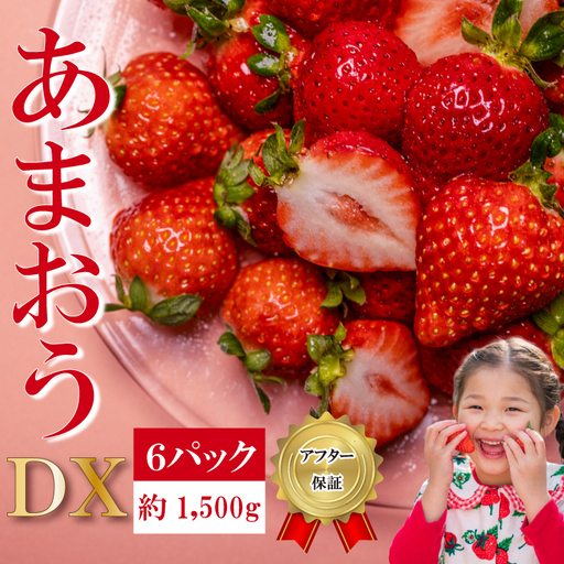 【2027年2月上旬‐3月上旬発送】先行予約 福岡県産 いちご あまおう  約250g×6P (約1500g) ｜苺 イチゴ KBY