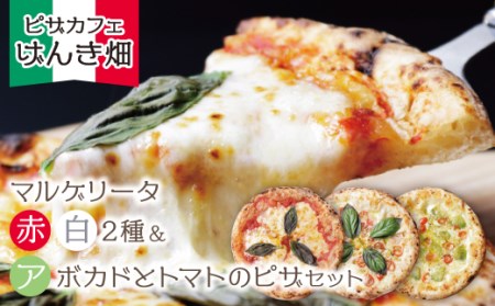  げんき畑 ピザ 3枚セット[(赤・白)&アボカドとトマトのピザ] [GNKB] [fukuchi00]