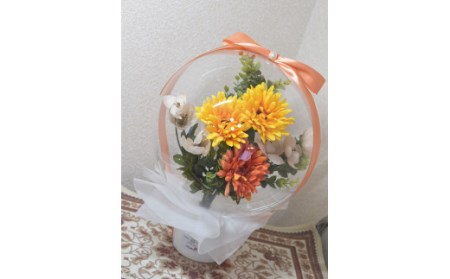 黄色:Flower balloon ( フラワー バルーン ) アーティフィシャルフラワー 置き型タイプ 韓国 お花 贈り物