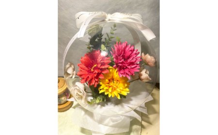 おまかせ:Flower balloon ( フラワー バルーン ) アーティフィシャルフラワー 置き型タイプ 韓国 お花 贈り物