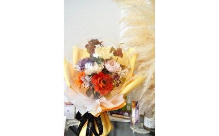 季節系:Flower balloon ( フラワー バルーン ) アーティフィシャルフラワー 花束型 ラッピング 韓国 お花 贈り物
