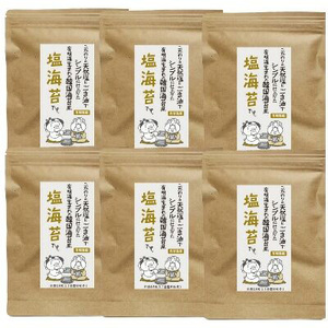 福岡県産有明のり 塩のり 8切(40枚×6袋) 吉富町/株式会社ゼロプラス[BGAA004] 塩のり 塩海苔