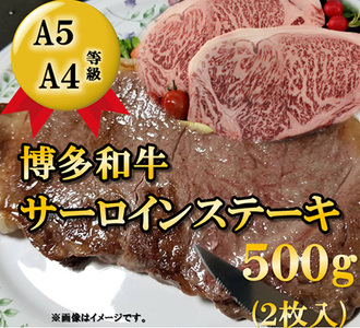 [A5~A4等級!]博多和牛 サーロインステーキ用 2枚 (計500g) 吉富町/株式会社チクゼンヤ[BGAP005] サーロインステーキ サーロインステーキ