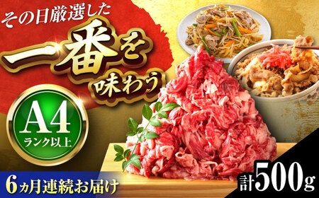 [全6回定期便][A4〜A5]博多和牛 切り落とし 500g[BGAB099]切り落とし 切り落とし人気 切り落とし人気