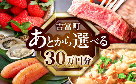 [あとから選べる]吉富町ふるさとギフト 30万円分[BGZZ008] あとから寄附 後から選べる 返礼品 牛肉 明太子 お菓子 人気 おすすめ 贈り物