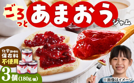 [果肉ごろっと] あまおう 苺ジャム 180g×3個[BGAG021]苺ジャム アマオウ