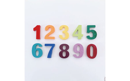 数字カスタムクレヨン/単色 (0〜9) 計10個 吉富町/Flower.ikue[BGBL005]