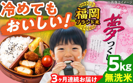 [全3回定期便][令和7年度産]無洗米 夢つくし 5kg 精米[BGBV014]