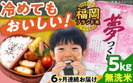 [全6回定期便][令和7年度産]無洗米 無洗米 夢つくし 5kg 精米[BGBV015]