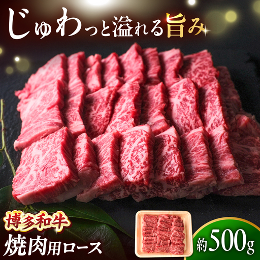 博多和牛 牛肉 焼肉 ロース 500g [BGBY011] 牛肉 焼肉用