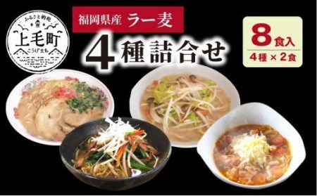 福岡県産ラー麦 麺4種詰合せ(4種×2食入)