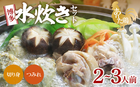 博多水炊きセット(ありた鶏切り身・つみれ)2〜3人前
