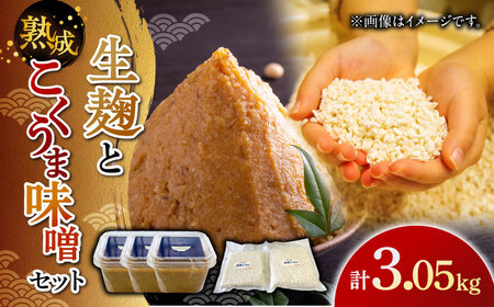 [季節限定]かみきい味噌 熟成こくうま味噌と生麹セット[築上町][上城井ふれあい協議会 味噌部会] 味噌 みそ [ABDK003]