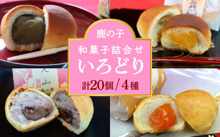 [老舗の菓子屋 鹿の子]和菓子 詰め合わせ「いろどり」4種 20個[有限会社 御菓子司 鹿の子] 和菓子 詰め合わせ 和菓子 詰め合わせ 和菓子 詰め合わせ 和菓子セット 築上町 [ABAC013]