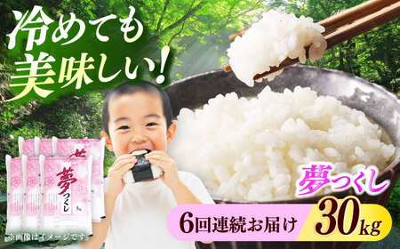【全6回定期便】【令和7年度産】 福岡県産米 夢つくし 30kg(5kgx6袋) 精米[ABCO032]
