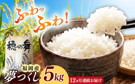 [12回定期便] 白米 夢つくし 5kg [ABAB010] 築上町 定期便 精米 ブランド米 仕送り