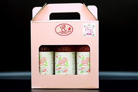 飲むバラ プリティーロゼ 3本：B100-031